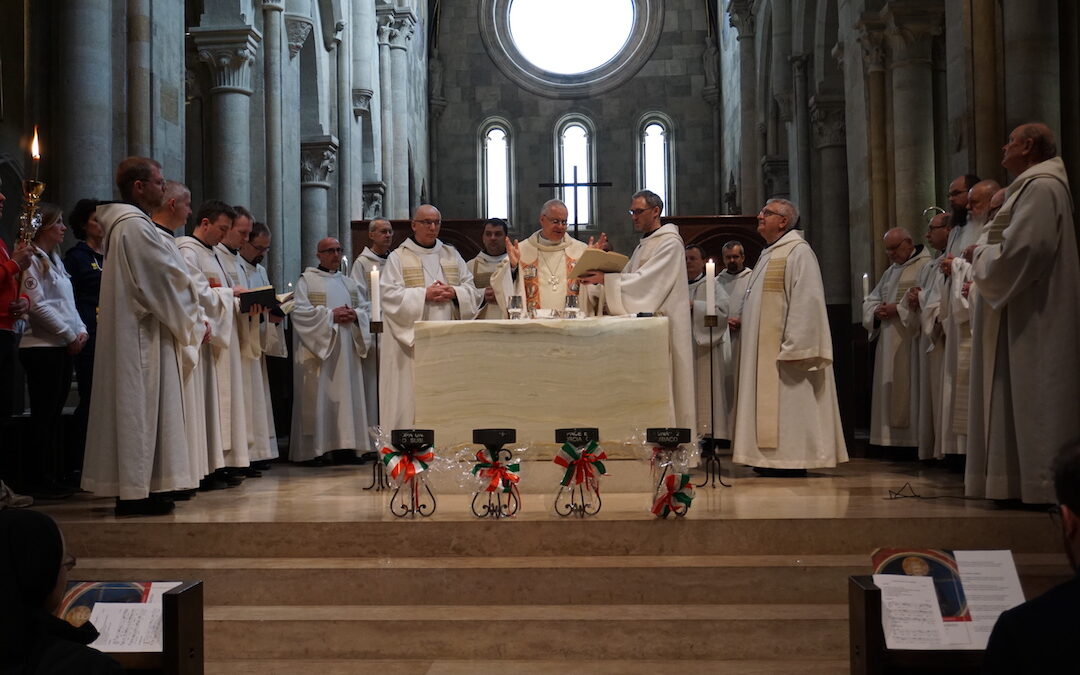 Norcia, Subiaco e Montecassino nell’Abbazia di Pannonhalma con la fiaccola Pro Pace et Europa Una
