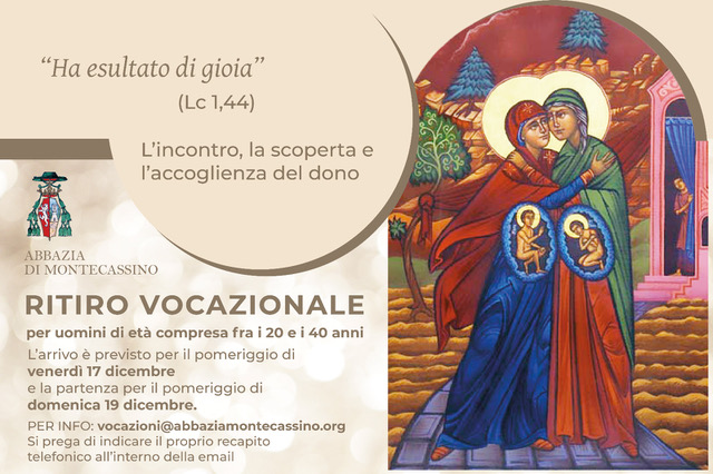 Nuovo ritiro vocazionale organizzato dall’Abbazia di Montecassino